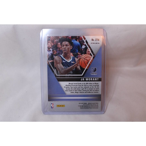 Ja Morant NBA Debut Mosaic Prizm Panini #274 - Picture 2 of 2